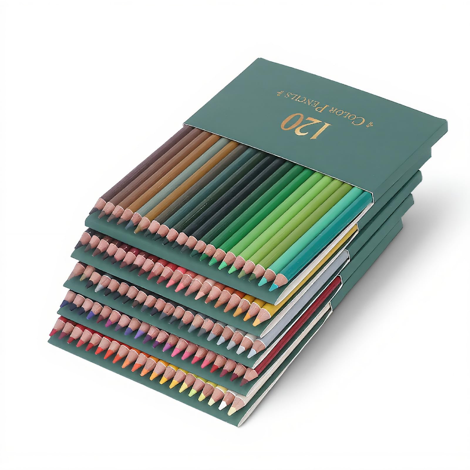 Set di 120 Matite Colorate per Artisti Professionisti, Libri da Colorare per Adulti, Matite Colorate a Base di Olio con Resa Cromatica Lucida con per Schizzi, Disegni,
