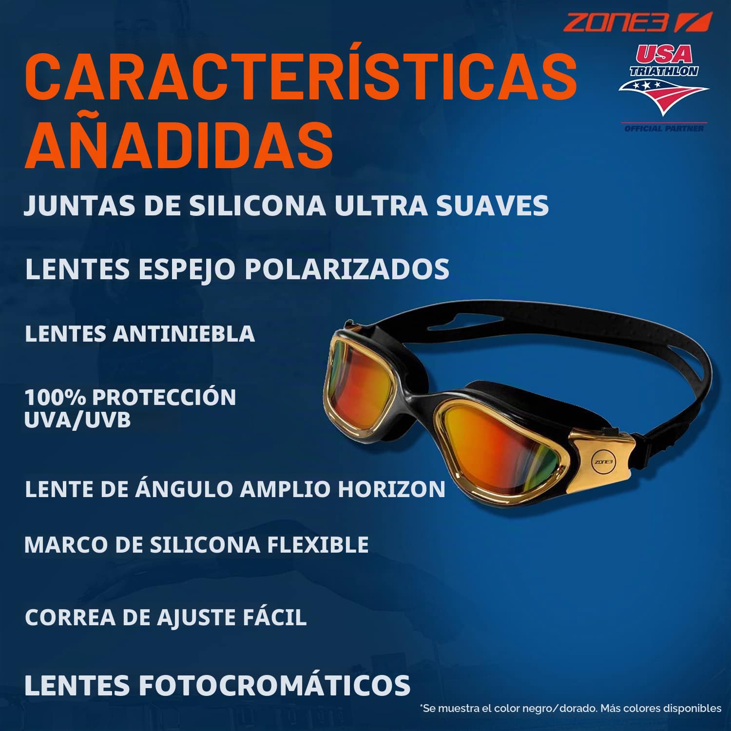 ZONE3 Vapour Gafas de natación Unisex adulto (Pack de 1)