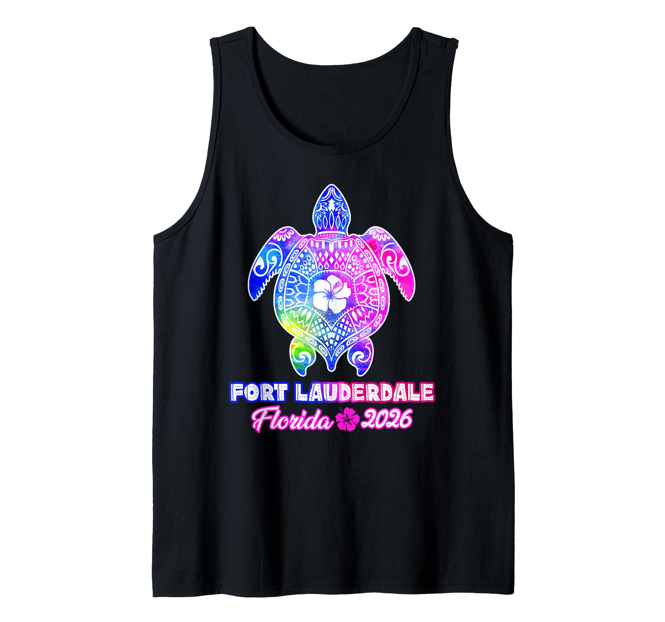 Fort Lauderdale 2026 Sea Turtle Tie Dye Summer Vacation Tank Top