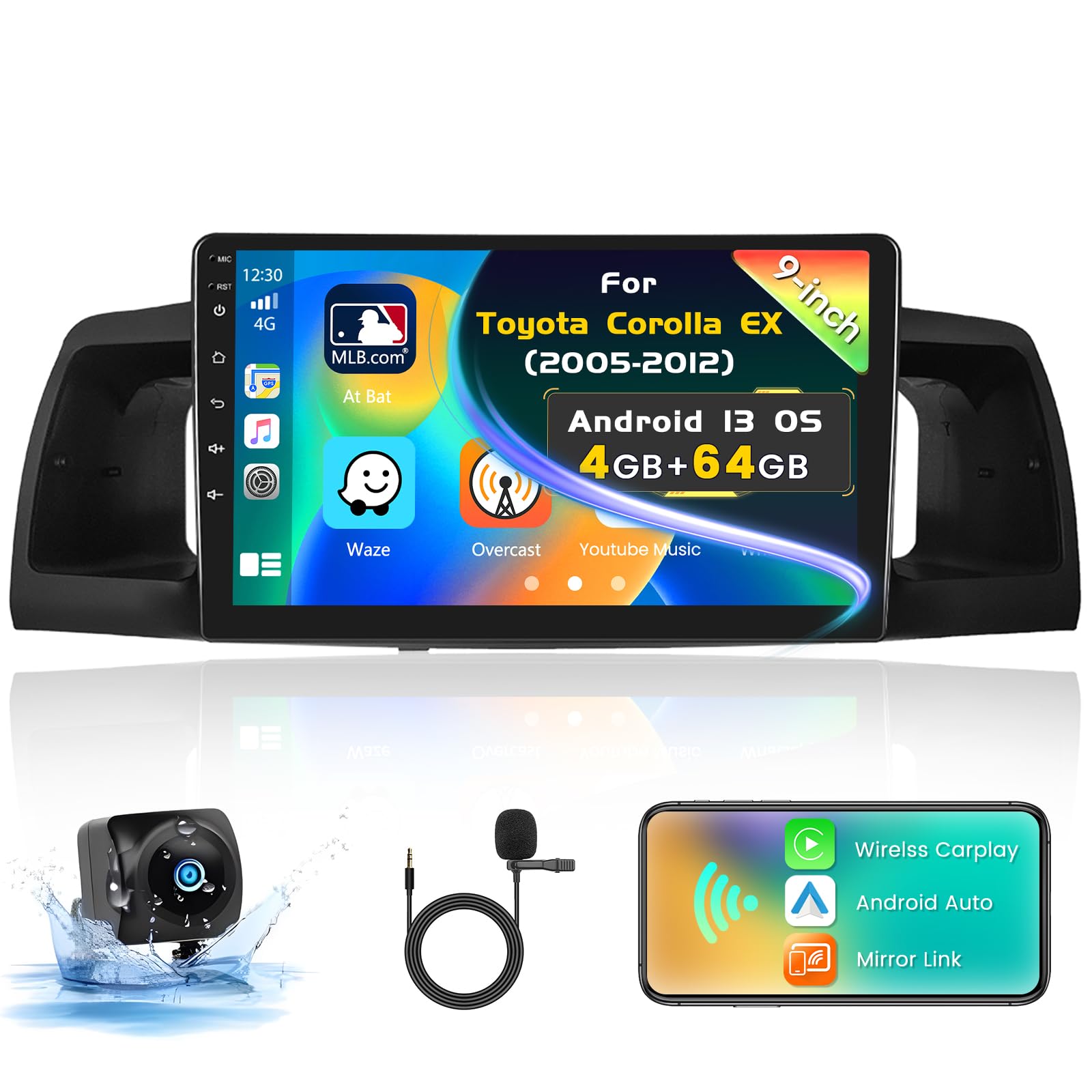 Inefala 4+64G Radio Pour VW Beetle 2012-2018, 9'' Android 15 Ecran Avec