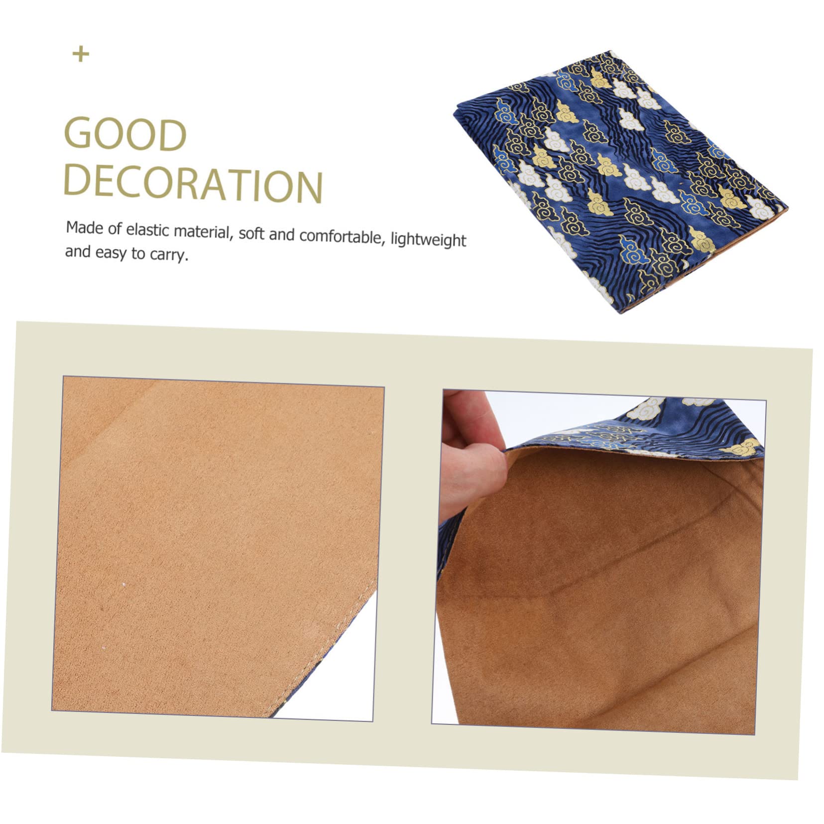 DOITOOL 4 Pièces Protège Ajustable Élastique pour Couverture Scolaire Multi Rayures Décoratif et Protection