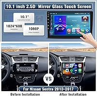 Vista 2 de 2G+64G para Nissan Sentra 2013-2017 Radio Android 13 Estéreo de coche con Apple CarPlay Android Auto Mirror Link Bluetooth 10.1 pulgadas HD pantalla