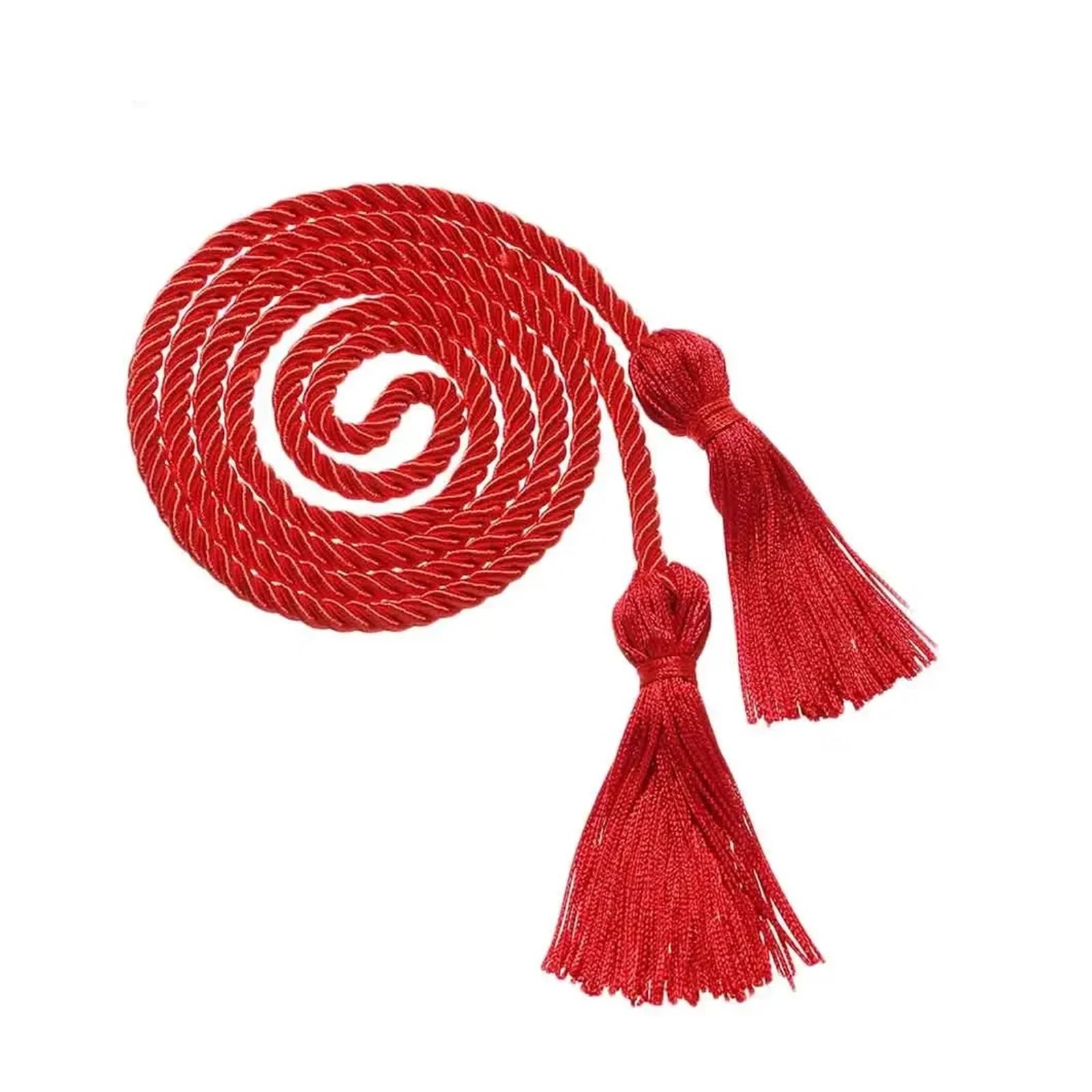 Tassel Graduation 10Pcs Graduation Honor Cords Craft Braided Tassels Drawstring Rope Yarn Cord For Students Bachelor Gown for Graduate Ceremonies and Memorials(Red)