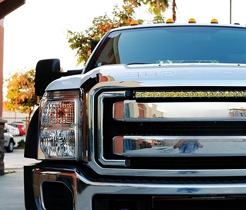 Miniatura 4 de iJDMTOY - Barras de luces LED de 30 pulgadas, 150W con soporte de montaje tipo rejilla y cables para Ford F-250 F-350 Super Duty