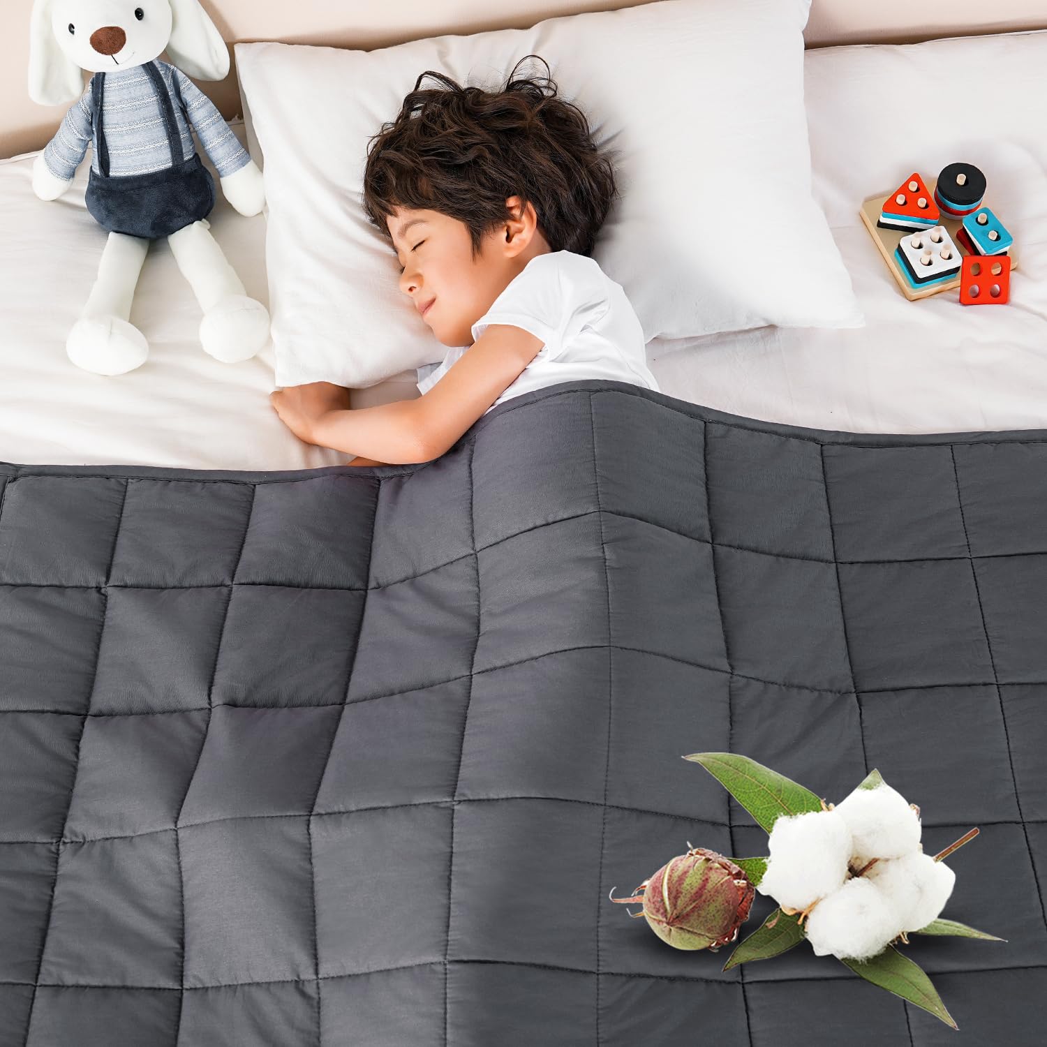 Sivio Cotton Weighted Blanket for Sleeping, 36"x48" 5 lbs