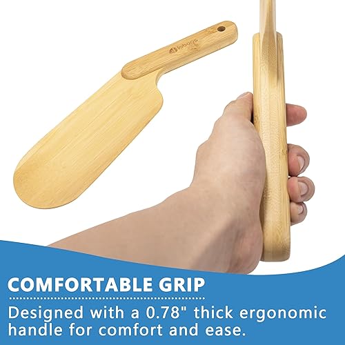 Miniatura 3 de Herramienta de cama de bambú extra ancha y larga, diseño ergonómico, fabricante de cama duradero y levantador de colchón, alivia el dolor de