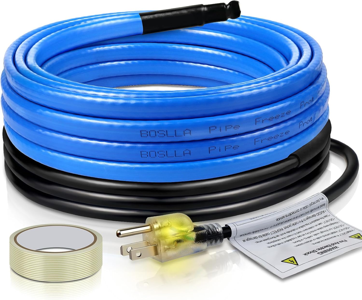 Boslla 40FT Heat Tape for Water Pipes Freeze Protection, Self