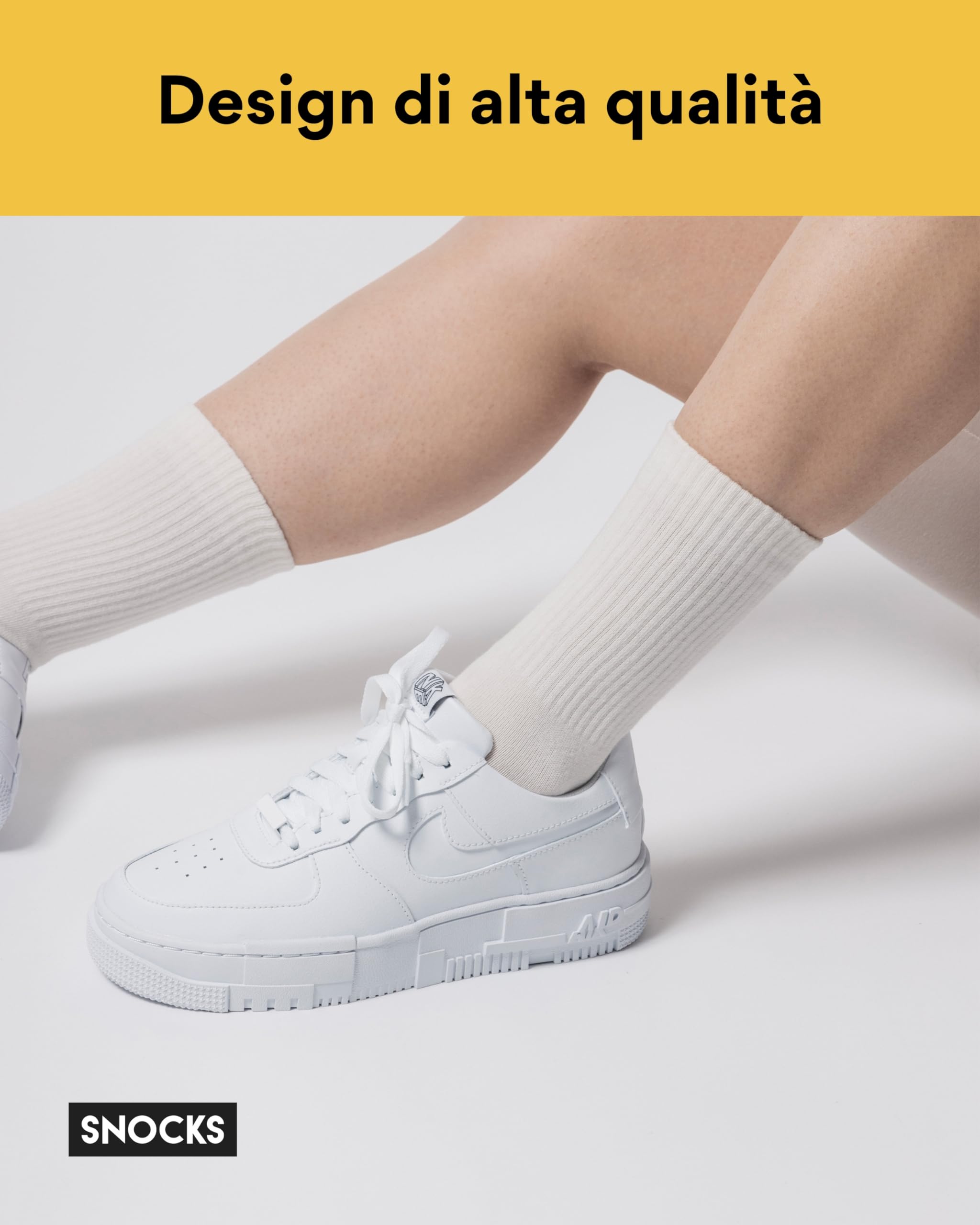 Snocks 4 Paia di Calze Spugna Uomo & Donna in Cotone Organico - Calze Uomo e Donna Sportivi Taglia 35-50 - Calzini Tennis Uomo Adatto ad Ogni Scarpe e ad Ogni Stile - Calze Palestra, Crossfit, Basket