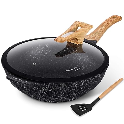 COOKLOVER Nonstick Woks And Stir Fry Pans Die-cast Aluminum Scratch