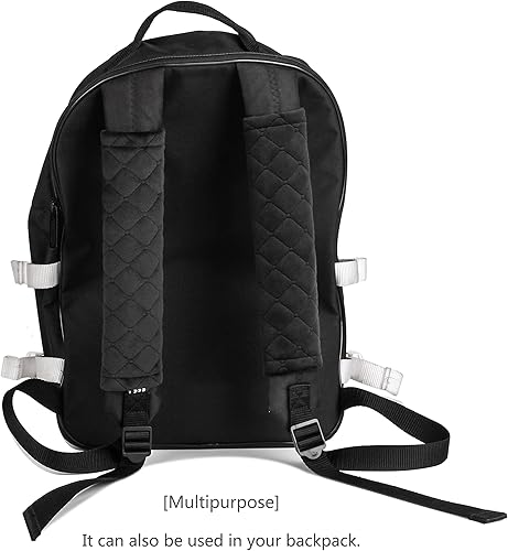 Miniatura 6 de Amooca Soft Auto Seat Belt Cover Seatbelt Shoulder Pad 2 PCS for a More Comfortable Driving Compatible with All Cars and Backpack Black B: Negro