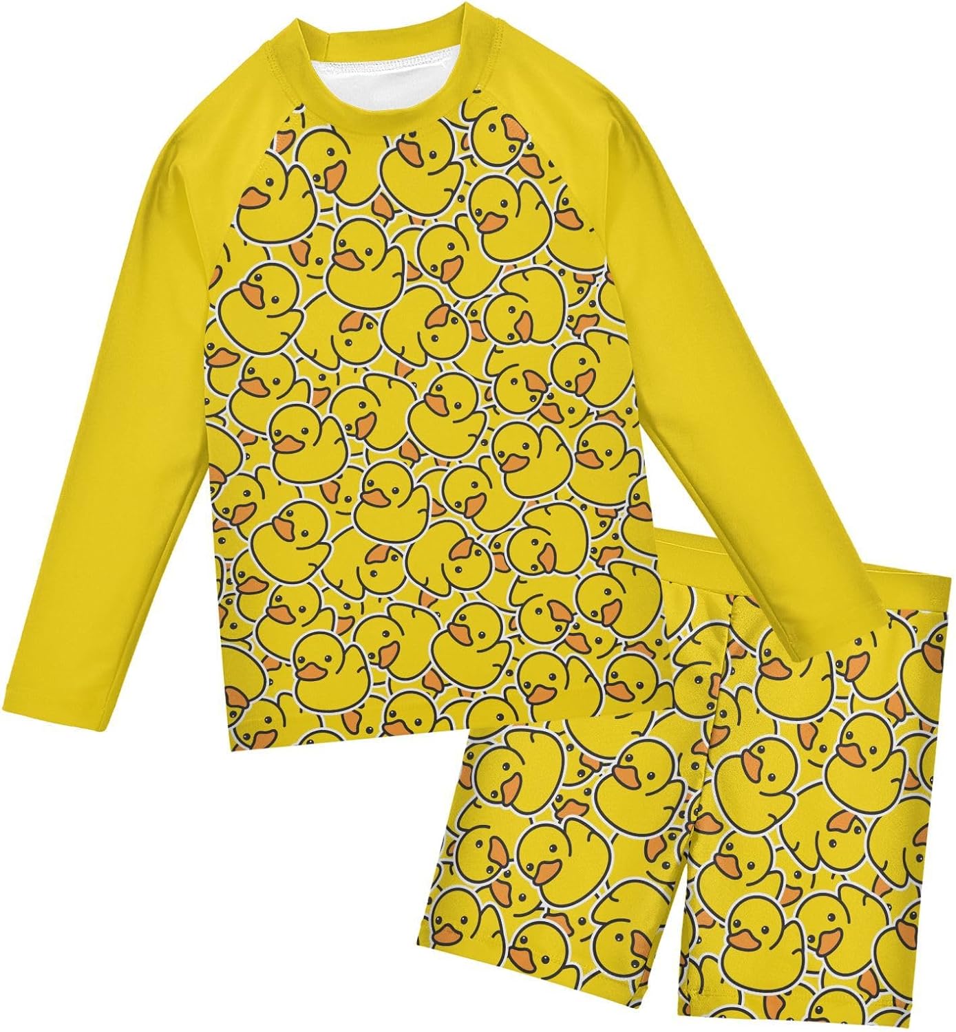 Boys Rash Guard Set 2 Piece UP50+ Swim Set for Boys 3T-10T