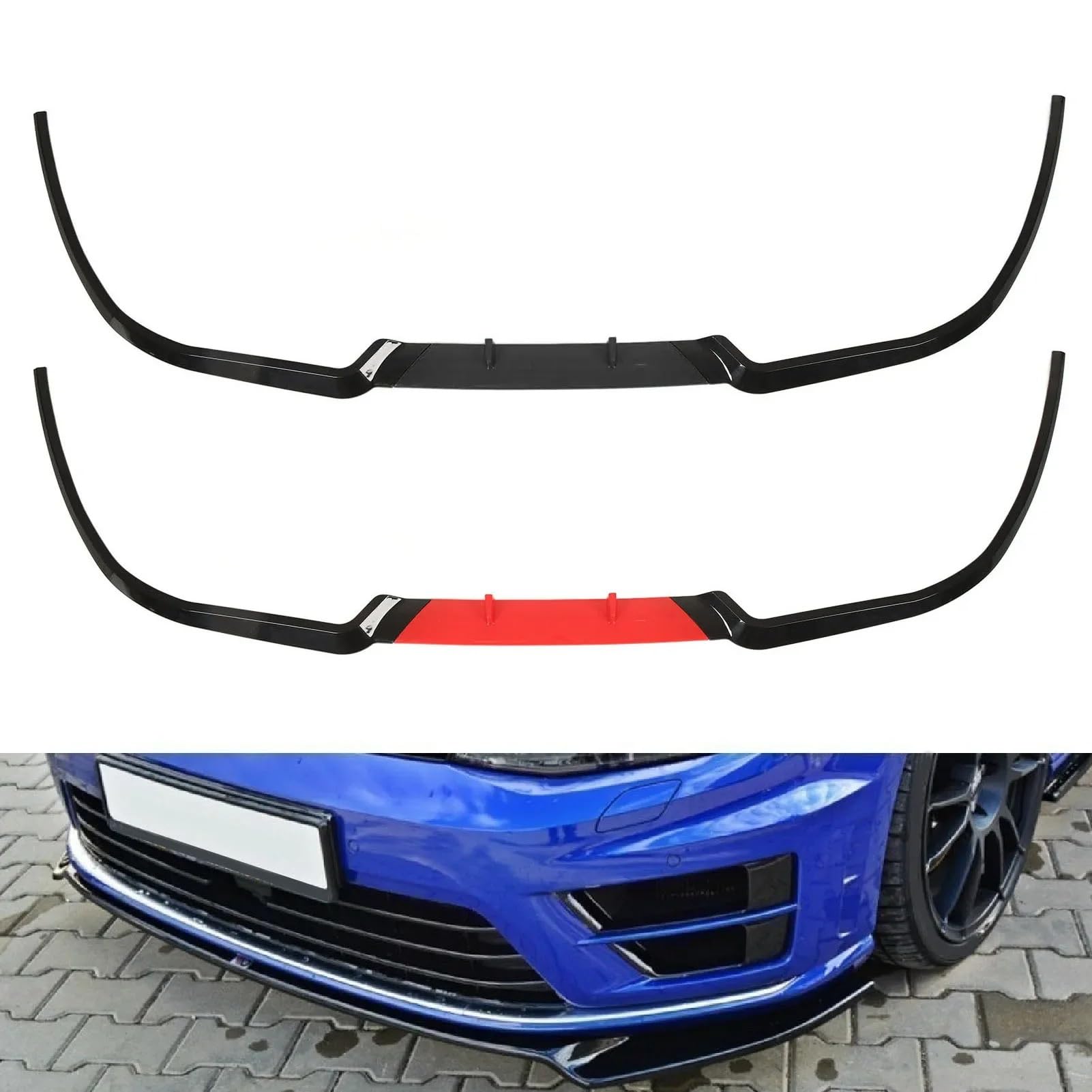Uniwersalny spoiler Do Seat Leon | 114cm Przedni Dokładka przedniego zderzaka