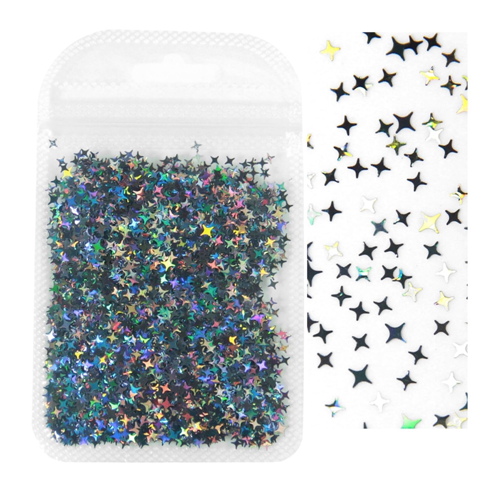 Holographic Nail Art Glitter Laser Star Butterfly AB 2g Decor Accessories
