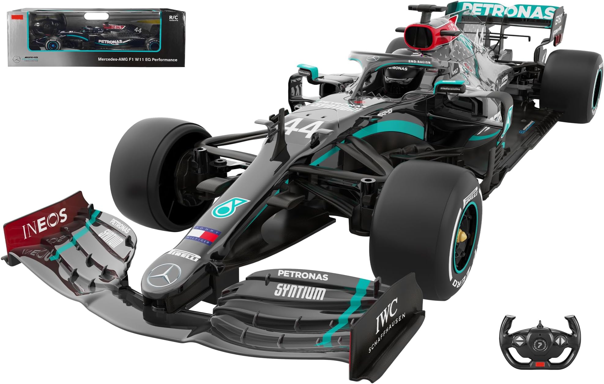 Voltz Toys Authentic Licensed F1 Car Remote Control - Collection RC Series for Kids and Adults - 2.4GHz Gift (1:12 Mercedes-Benz F1 W11)