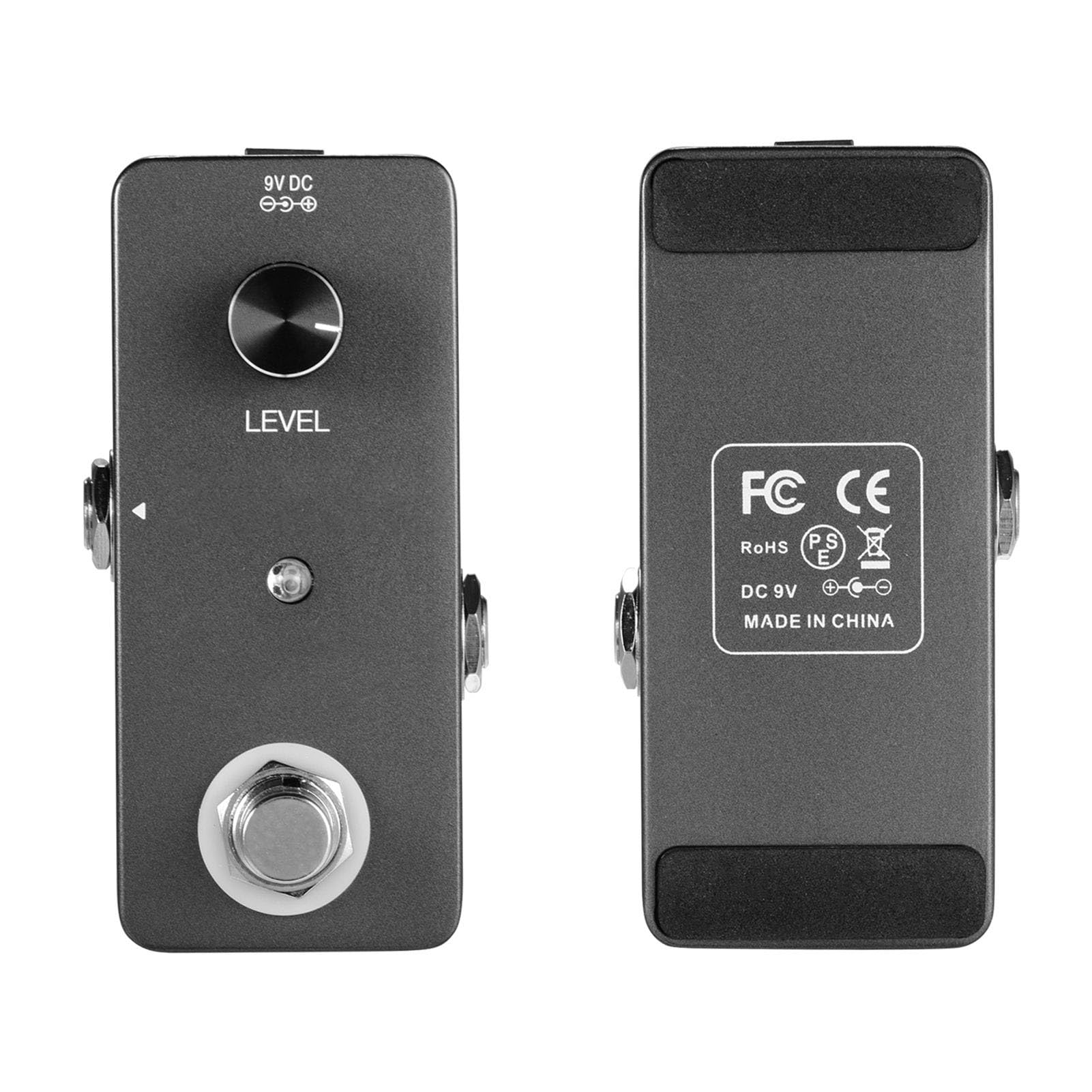 Pédale d'effet Mini Looper Mtlavishness pour guitare et basse avec overdubs illimités, temps de boucle de 5 minutes et interface USB, qualité sonore professionnelle, violet, (Gris foncé)