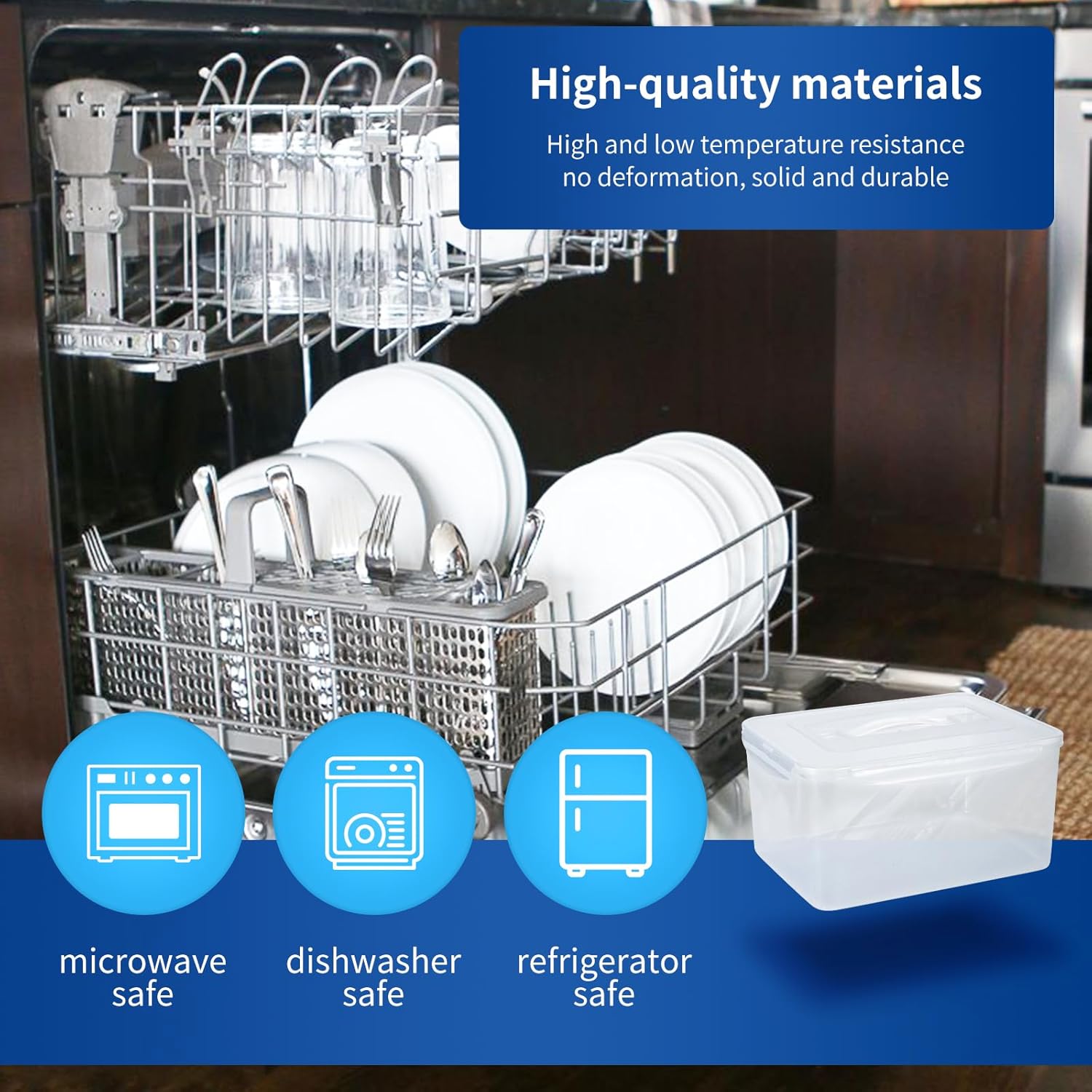 2 Bread Containers with Airtight Lids,Large Bread Box,3.2Qt,9.5Qt Bread Storage Container for Kitchen Counter Dining Table to Hold Sourdough Croissant Homemade Loaf Sandwich Toast,Plastic