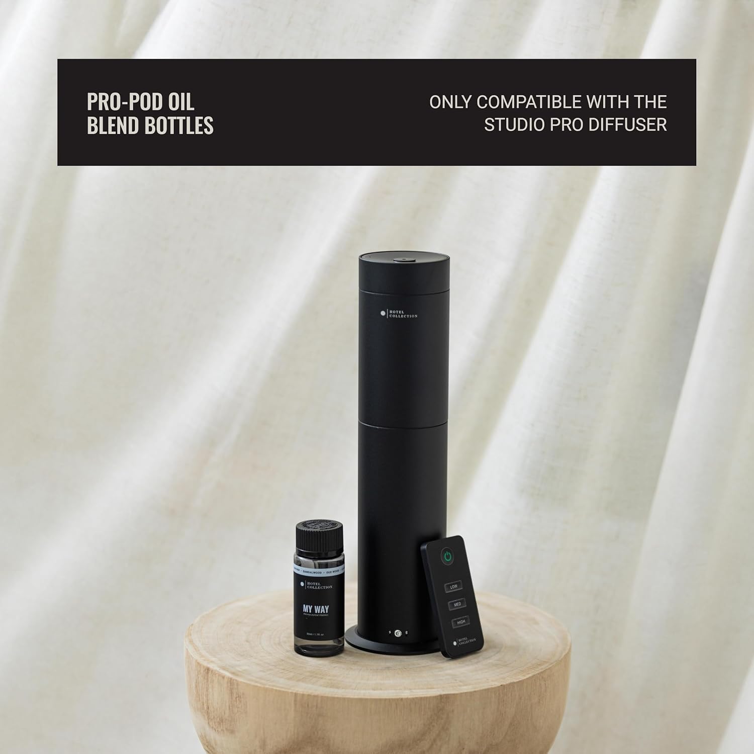 Hotel Collection Pro-Pod Oil Blend бөтөлкөлөрү Studio Pro Diffuser менен гана шайкеш келет