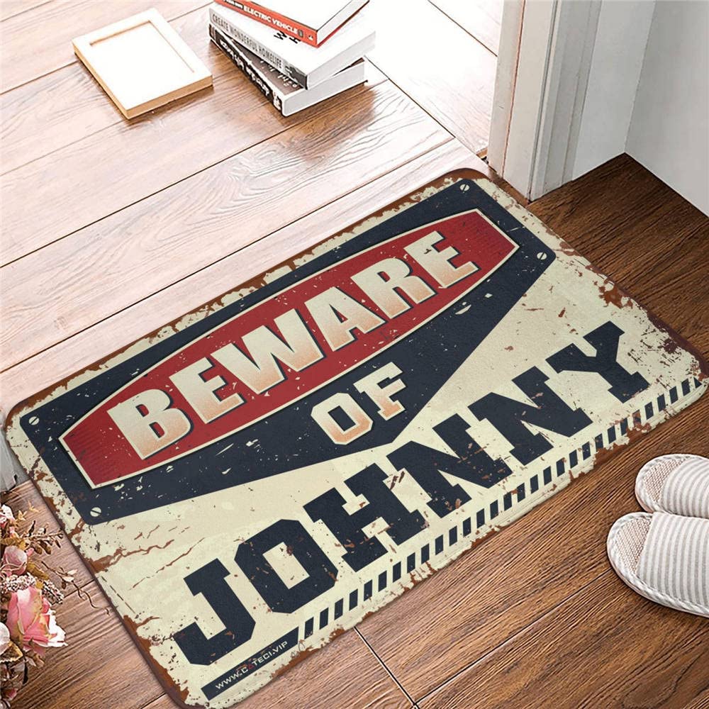 Alfombra de cocina de granja de 65 x 90 cm: tapete rústico Home Sweet Home Beware of Johnny