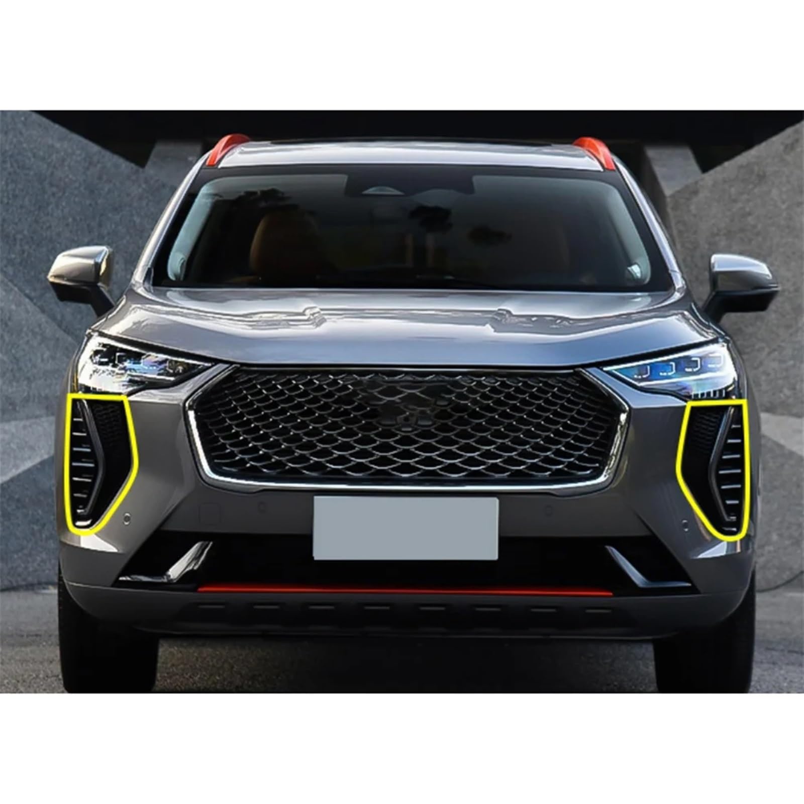 MEIZIYU Car Right LED DRL Fog Light Fit For Greatwall Haval Jolion Auto Driving Lamp Daytime Running Light Bumper Lamp światła do jazdy dziennej do samochodów