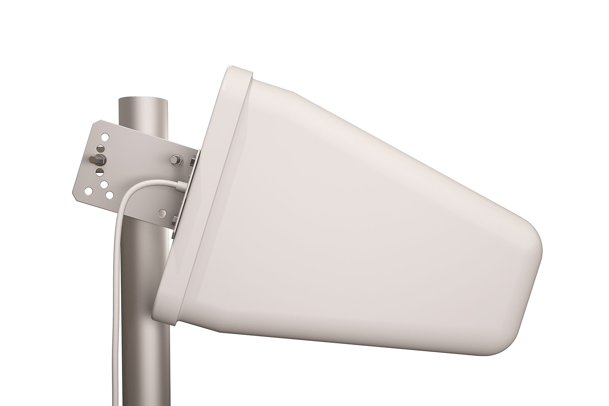 TP514 Yagi antenne directionnelle 3G/4G/LTE 9dBi 800MHz-960MHz et 1.7-2.5GHz w/2FT Câble RP-SMA Mâle TS-9 Adaptateur-Téléphone cellulaire Signal Booster Log Periodic cellulaire Blanc