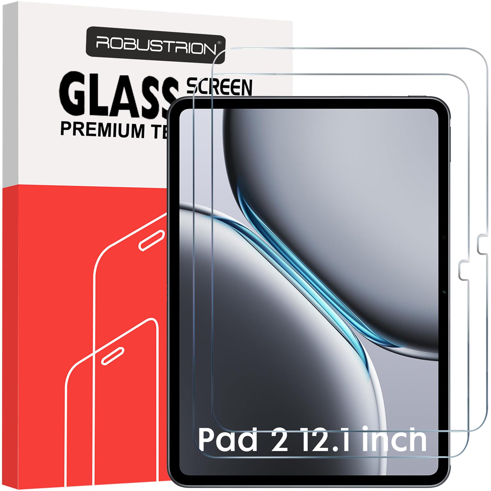 Robustrion 2 Pack Tempered Glass for OnePlus Pad 2 12.1 inch Screen Protector Guard for OnePlus Pad 2 12.1 inch (B0D982SS1L) Amazon Price History, Amazon Price Tracker