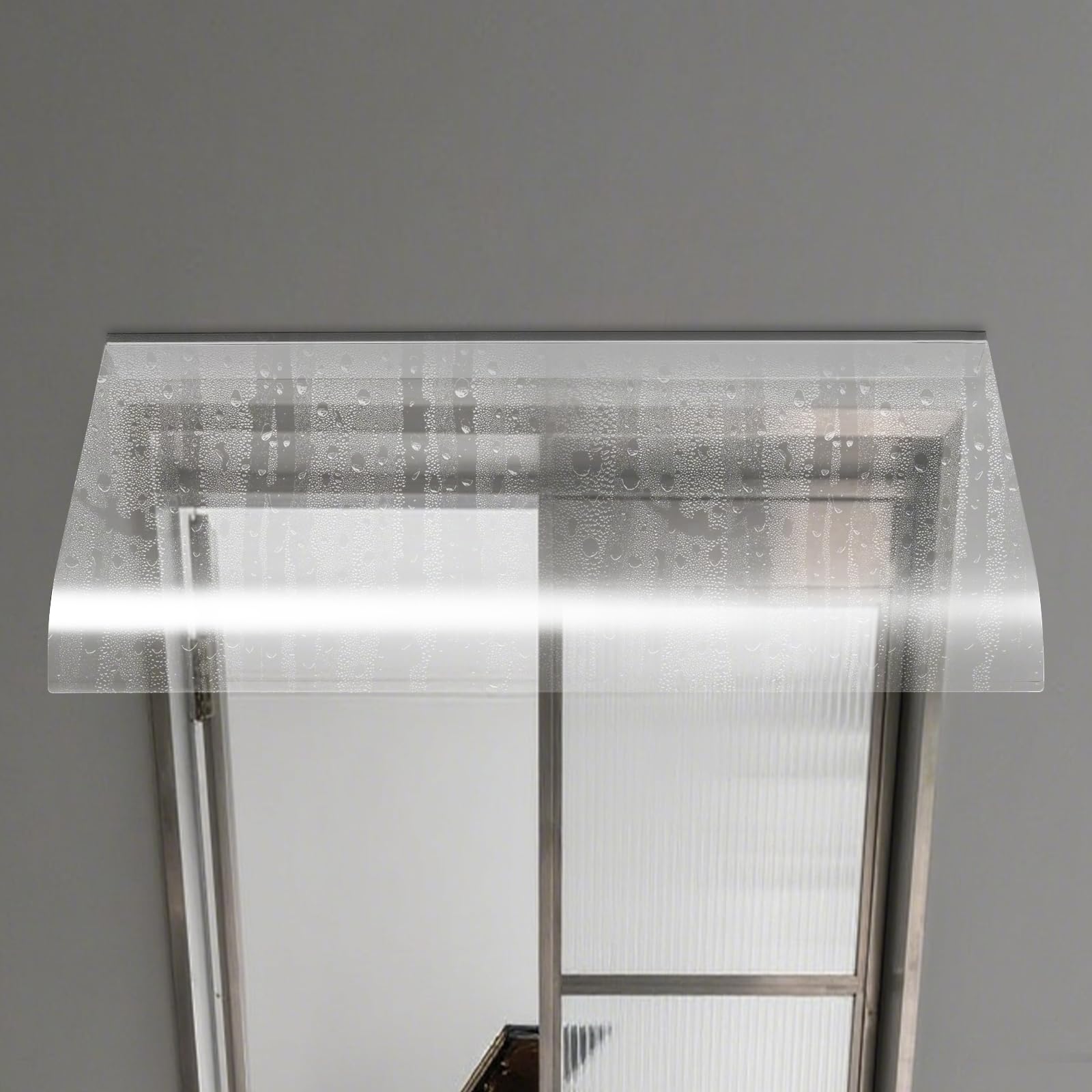 Canopy for Front Door, Window Awning, 40 x 80 cm Transparent Window Canopy