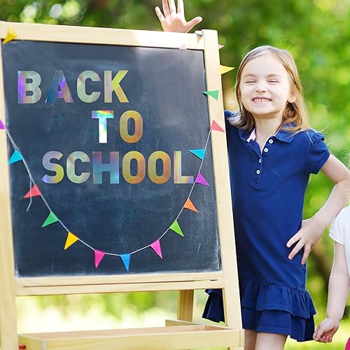Miniatura 6 de Panelee 145 Piezas 20 Hojas Calcomanías de Letras Grandes de 4 Pulgadas Calcomanías de Letras del Alfabeto de Fuente Grande Autoadhesivas para Aula