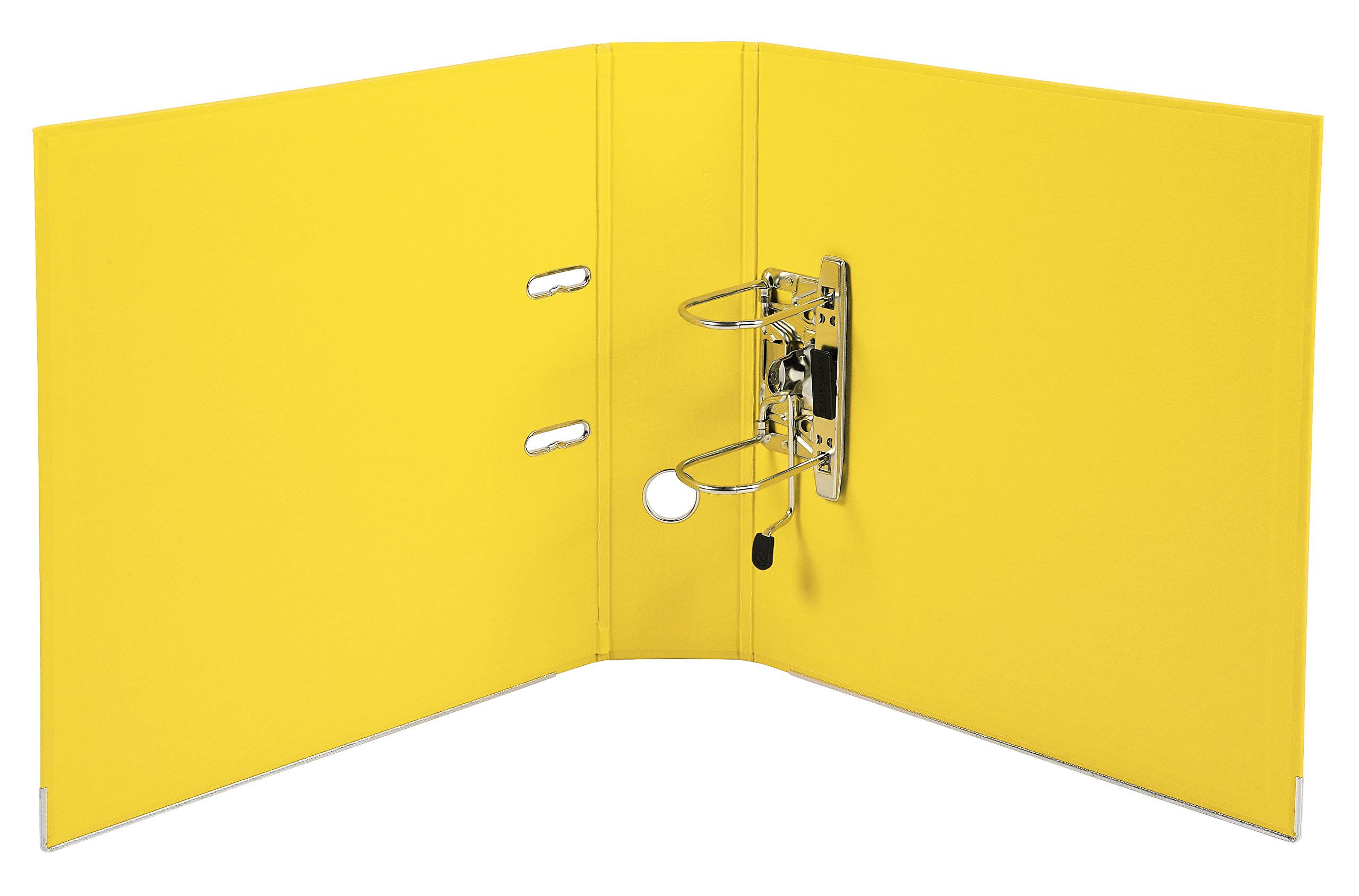 Exacompta 53349E 10er Pack Premium Kunststoff-Ordner Prem´Touch. 8 cm breit DIN A4 MAXI Ringordner Aktenordner Briefordner Büroordner Plastikordner Schlitzordner gelb