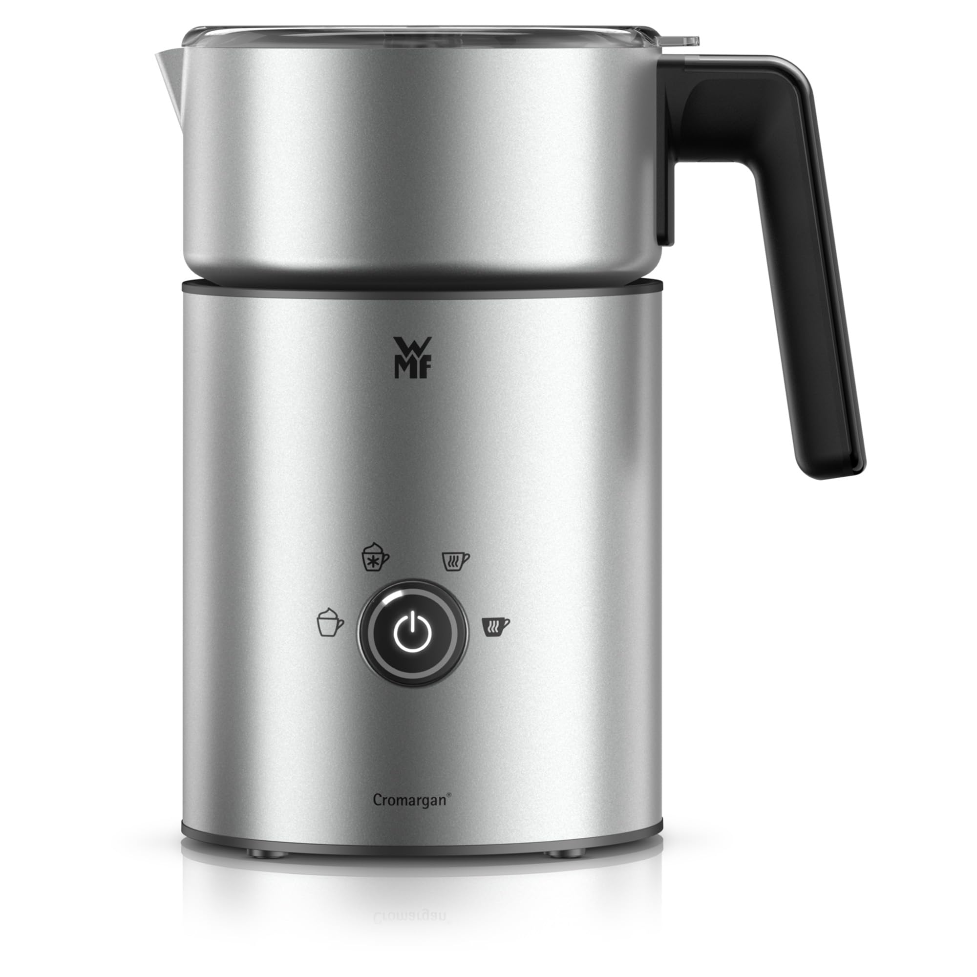 WMF Lono Silk Milk & Choc - Espumador de leche eléctrico, 650 W, máquina de cacao, hervidor de leche, antihuellas, para espuma de leche caliente, frío, chocolate caliente, función para leche vegetal