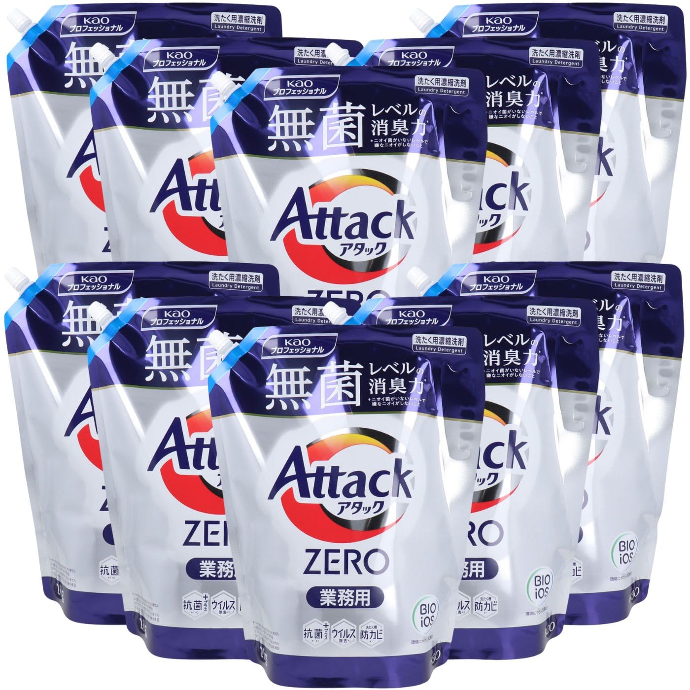 Amazon | 花王 アタック ZERO 業務用 2kg×3セット 洗濯用 合成洗剤