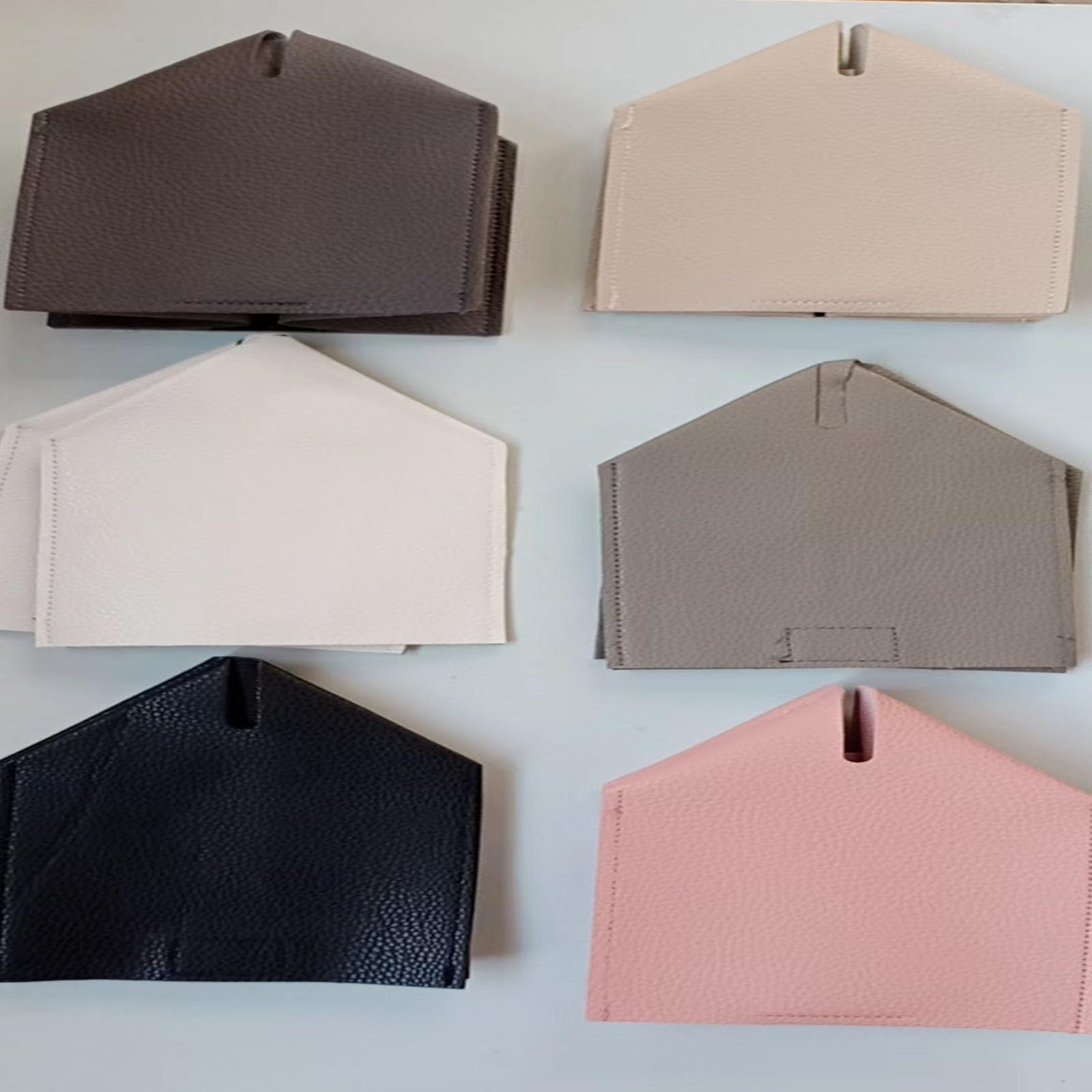 Porta Fazzoletti In Pelle PU - Scatola Rettangolare 23x12x12 Cm Per Cucina, Bagno O Ufficio, Colore Rosa