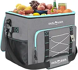 INSMEER Coolers e Bolsas Térmicas para Acampamento, 55 Litros/ 90 Can Bolsa Térmica Grande À Prova De Vazamentos para Praia
