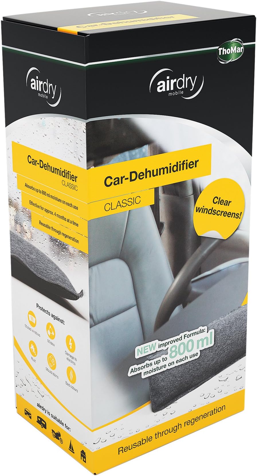 Thomar airdry Car-Dehumidifier Classic, 1 kg, English