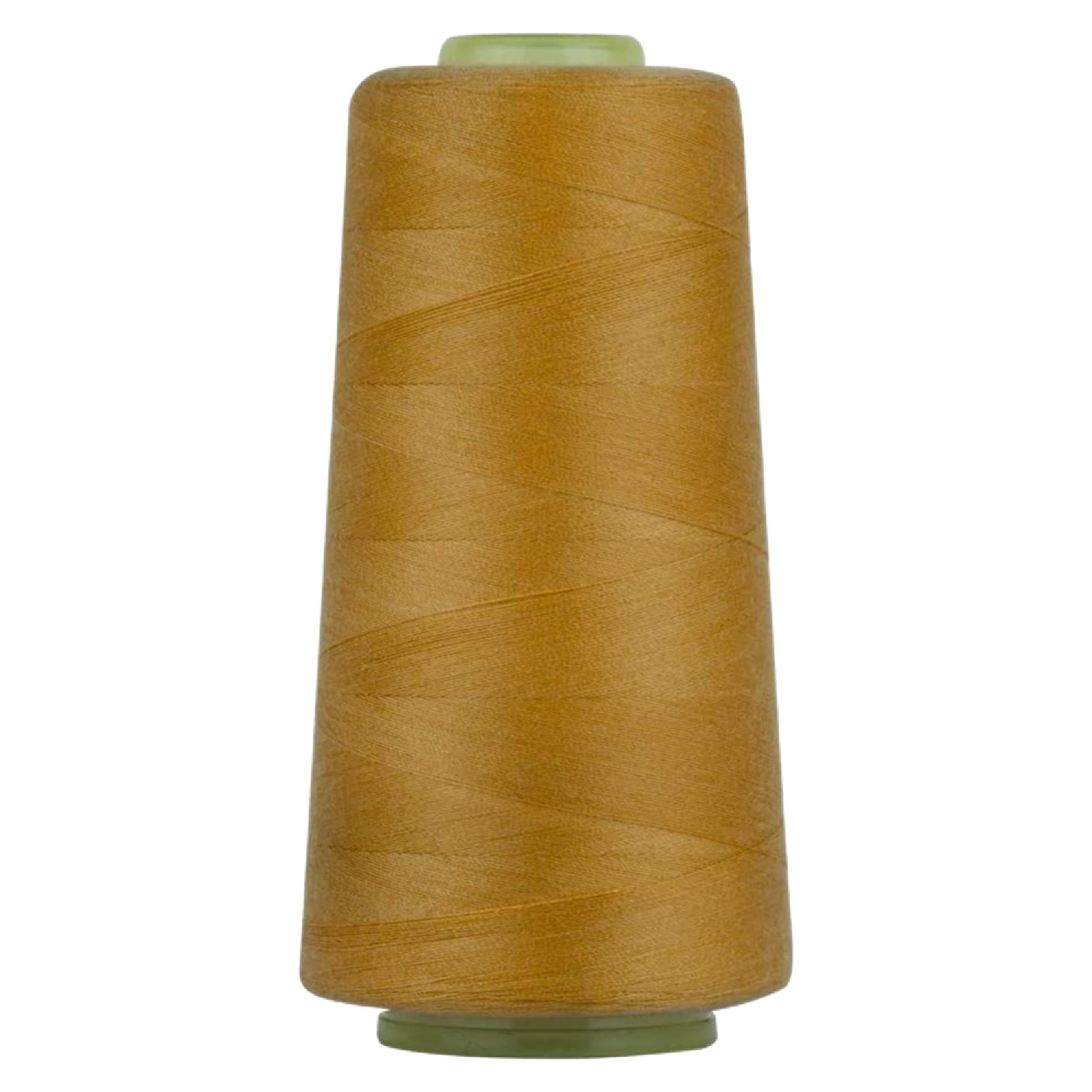 HUNNY- BUNCH® Premium Spun Polyester Sewing Thread Spools - 5000 Meters/1 Spool of Yarn, Overlock Threads for Sewing Machine and Hand Repair Works - Cowboy Yellow
