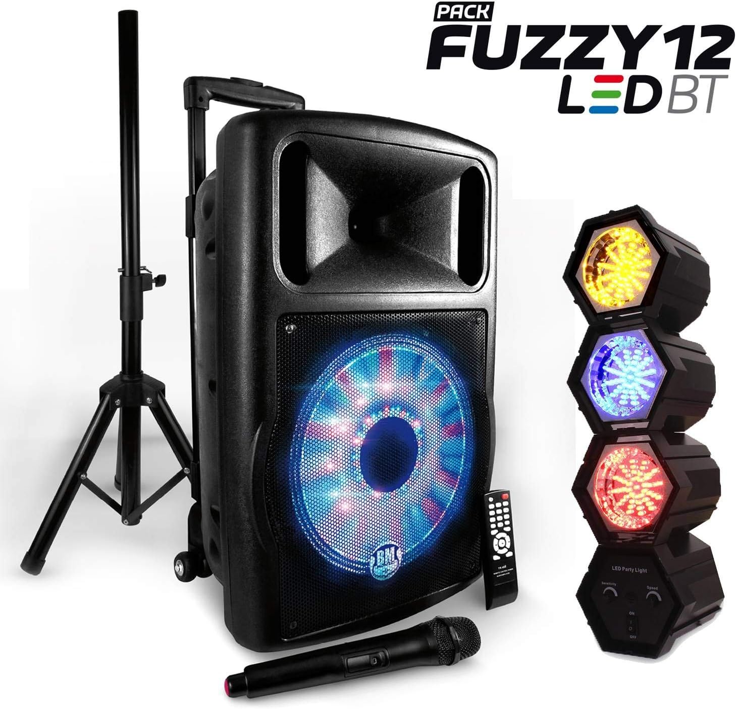 g005jb"LED Battery fuzzy12bt LED Speaker 700 W 12/30 cm with Caterpillar Tracks