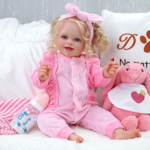 Miniatura 2 de BABESIDE 8 piezas de ropa de muñeca Reborn con moisés para muñecas de 17 a 22 pulgadas, ropa de muñeca de bebé, accesorios para muñeca recién nacida
