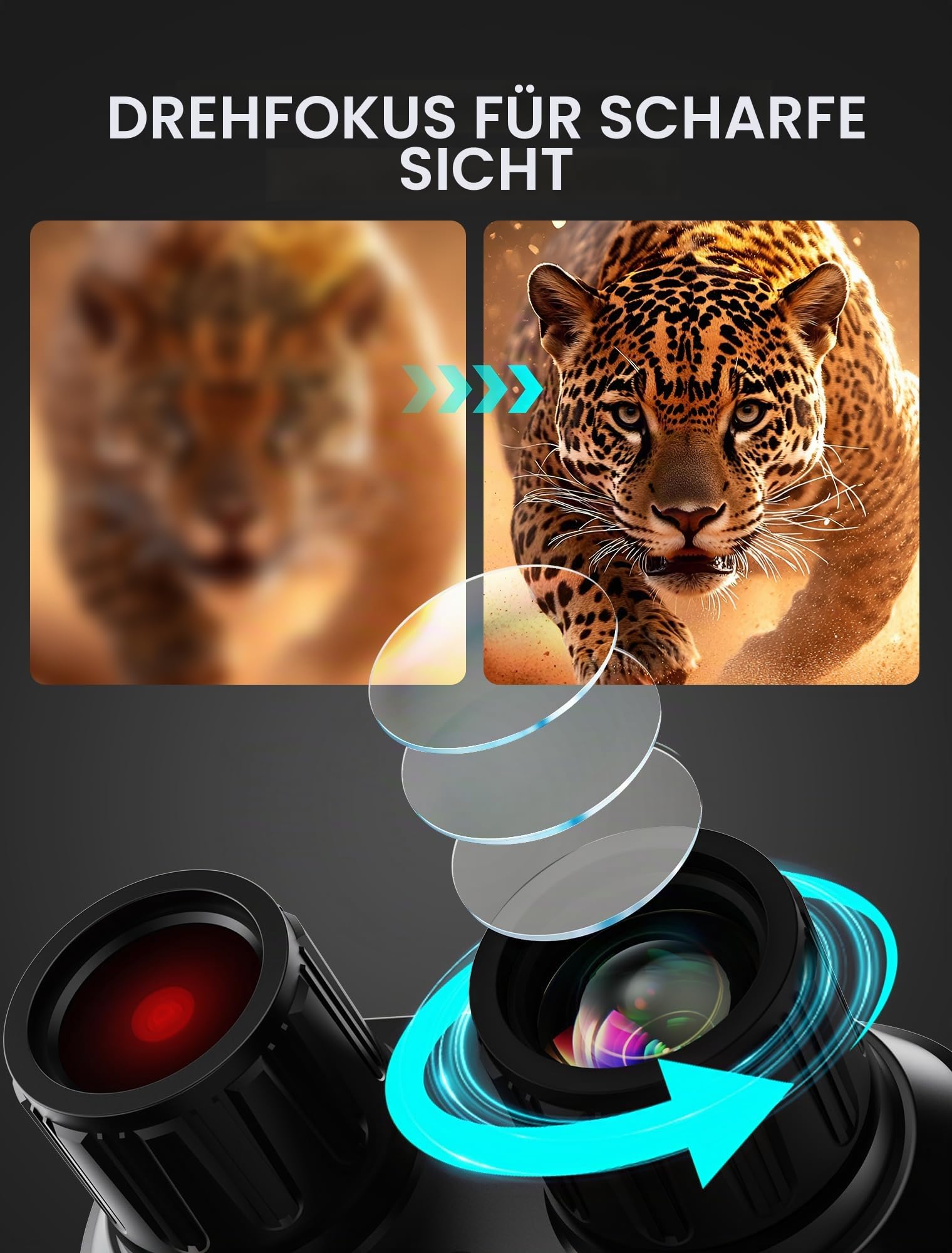 Nachtsichtgerät für Erwachsene – 4K Digitales Nachtsicht Fernglas mit 8X Zoom, 36MP Fotos, 1000m Reichweite, Infrarot Nachtsichtbrille für Camping, Wandern & Sicherheit