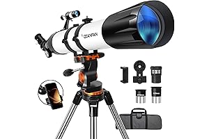 Telescope with 90mm Aperture - Professional Astronomy Telescope for Adults & Beginners,...