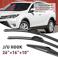 Vista 11 de 21"+19" Premium Windshield Wiper Blades All-Season Durable Stable and Quiet Silicone Wiper Blade Fit for Volkswagen Golf 1993-2006,Honda civic