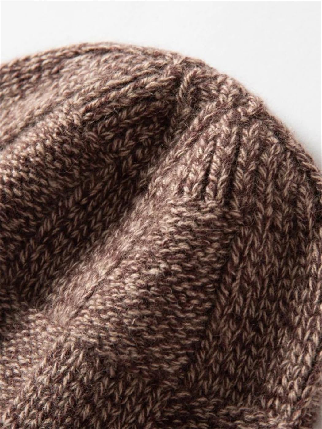 Gorro de Punto de Cachemira Grueso y Triple para Mujer, cálido Gorro de Ganchillo de Lana, Suave y súper Grueso, para Navidad en Invierno (Gris 9, Talla única)