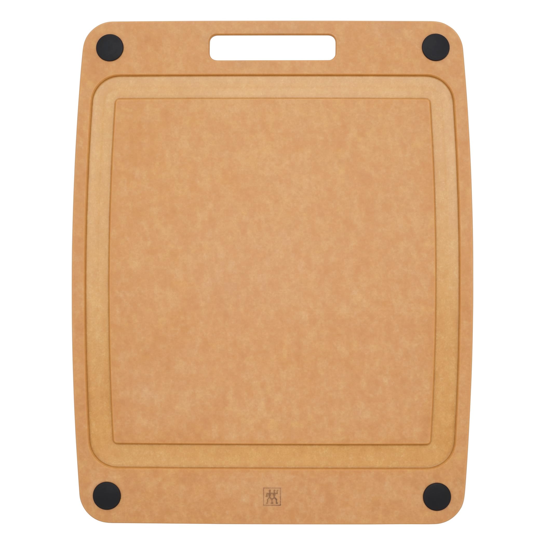 Zwilling Natural Cutting Boards Plant Fiber Cutting Board 14X11.25 Slate With Juice Grooves And Silicone Feet
