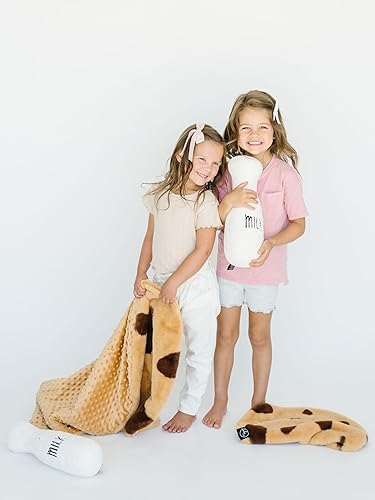 Miniatura 4 de Juego de almohada y manta de amigos  Manta unisex de lujo Minky de piel sintética para bebé y almohada de botella de leche ultrasuave con relleno