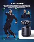 EMEET PIXY Wireless Dual-Camera AI Tracking PTZ Streaming Webcam with 1/2.55" Sensor,Gesture Control, Multi-Camera Live&Built-in 48kHz mic,HDR, 4K Live Streaming for YouTube, Facebook, Twitch, TikTok