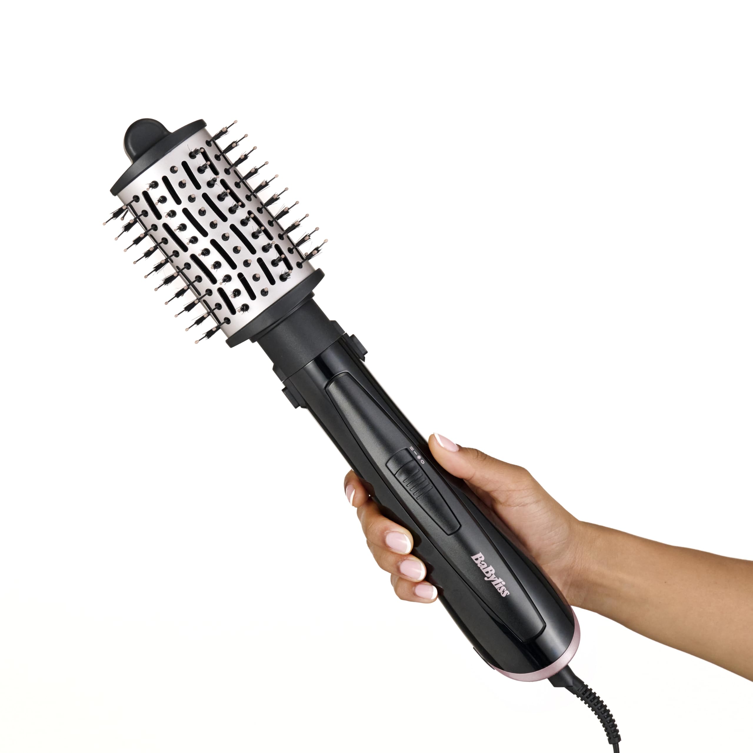 BaByliss Style Smooth 1000, 3-in-1 Warmluftbürste zum Föhnen, Glätten und für Volumen, 1000W, AS128E