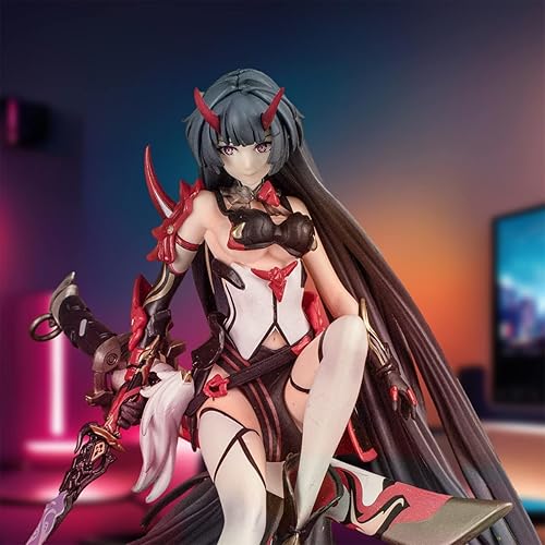Miniatura 7 de Honkai Impact Raiden Mei 9.8 pulgadas en detallada, bonita figura decorativa coleccionable