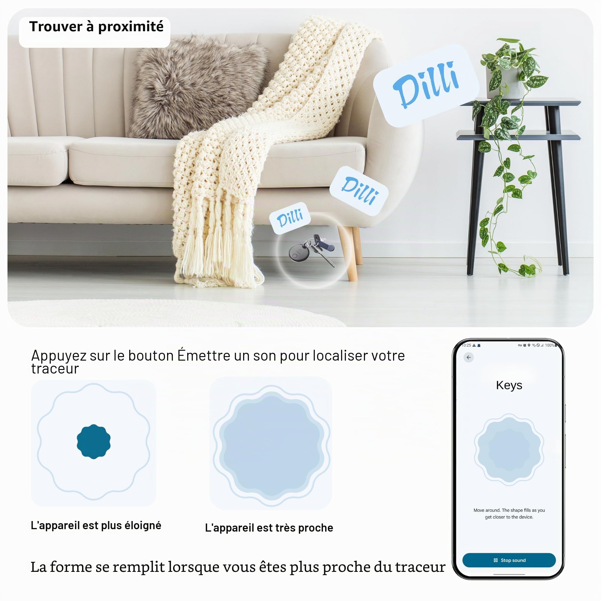 HH-Tech Lot de 4 étiquettes de suivi Android avec support de passeport gratuit, fonctionne avec Google Find Hub, Smart Tag Tracker, Key Finder, batterie remplaçable, sac de suivi, bagages, et plus