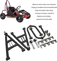 Vista 2 de Acouto Kart suspensión, Suspensión Delantera de Choque de Columpio Kit para 4 Ruedas Quad Bike Kart 350mm/13.77in Aleación de Acero Suspensión