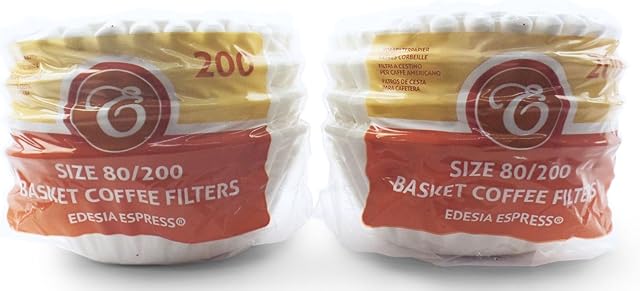 400 x 2 Pint / 8 to 12 Cup Basket Coffee Filter Papers by EDESIA ESPRESS