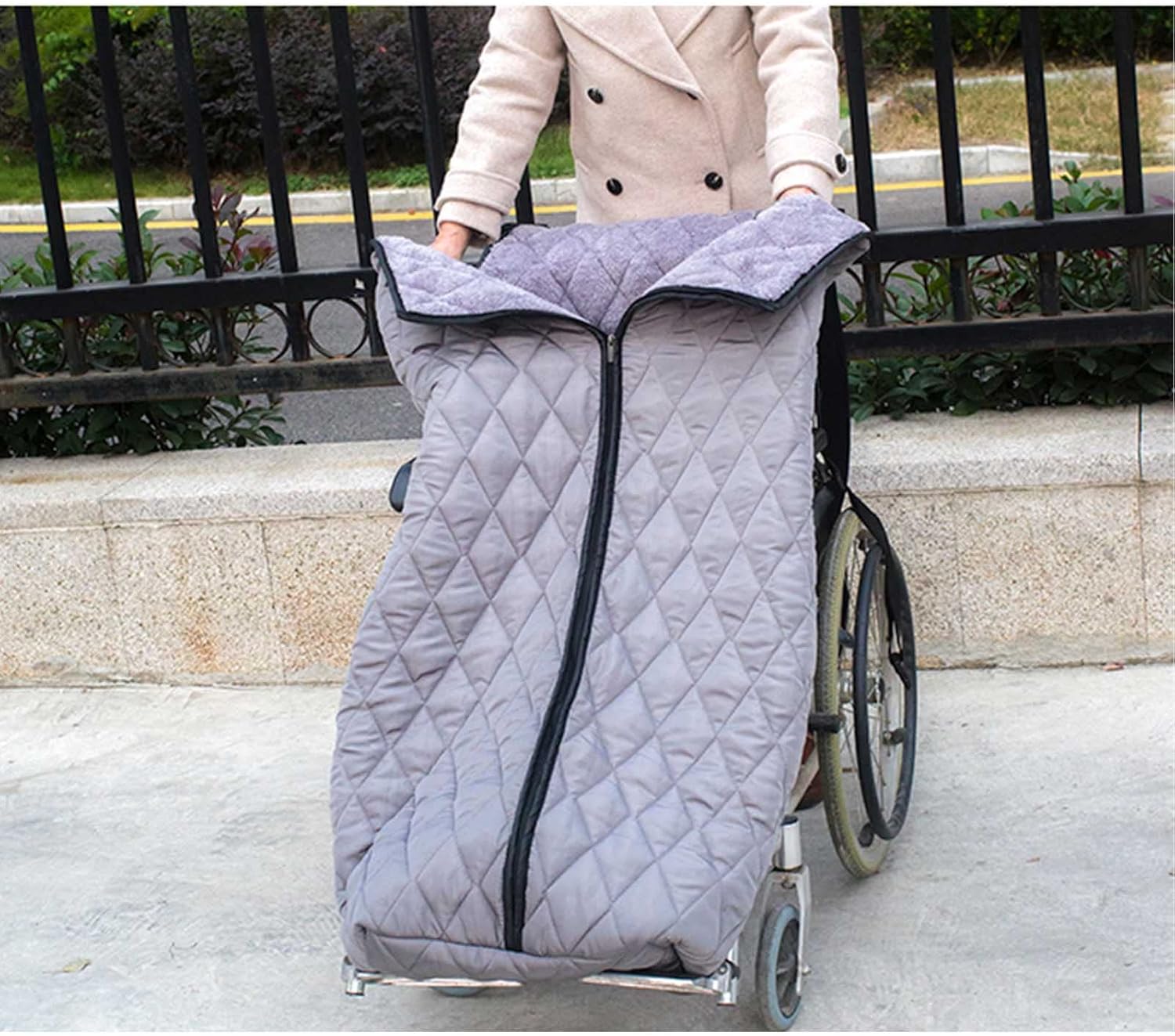 Luxury Footmuff for Adult Wheelchairs, Wheelchair Blanket Winter