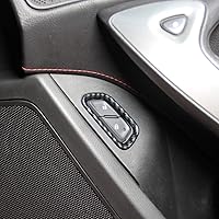 Vista 5 de Cubierta de botón de interruptor de bloqueo de puerta de aspecto de fibra de carbono Accesorios moldeo para 2014 2015 2016 2017 2018 Chevrolet